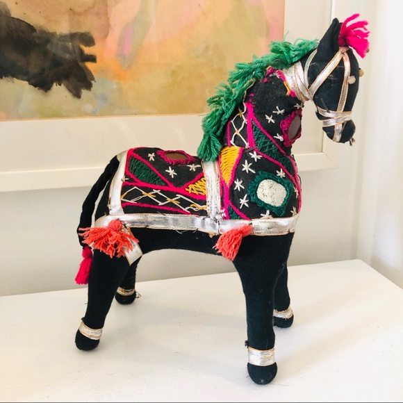 Beautiful vintage handmade Indian Rajasthani horse